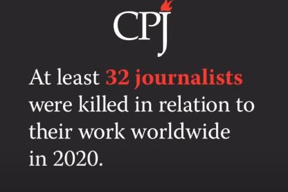 Periodistas asesinados por su trabajo en 2020