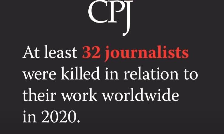 Periodistas asesinados por su trabajo en 2020