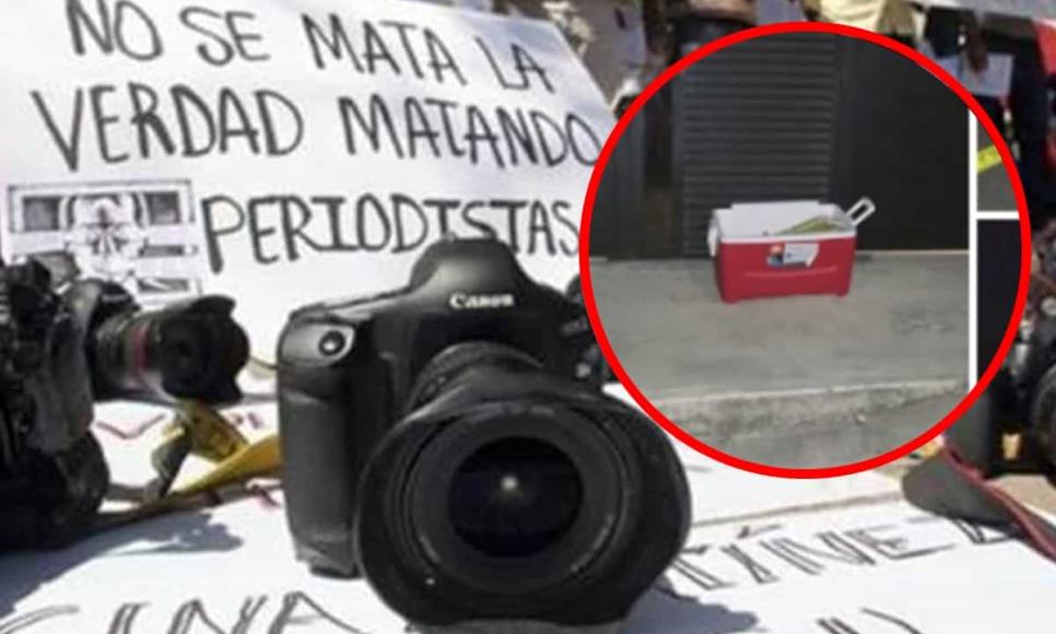 Periodista de San Luis Potosí denuncia amenaza con restos en hielera