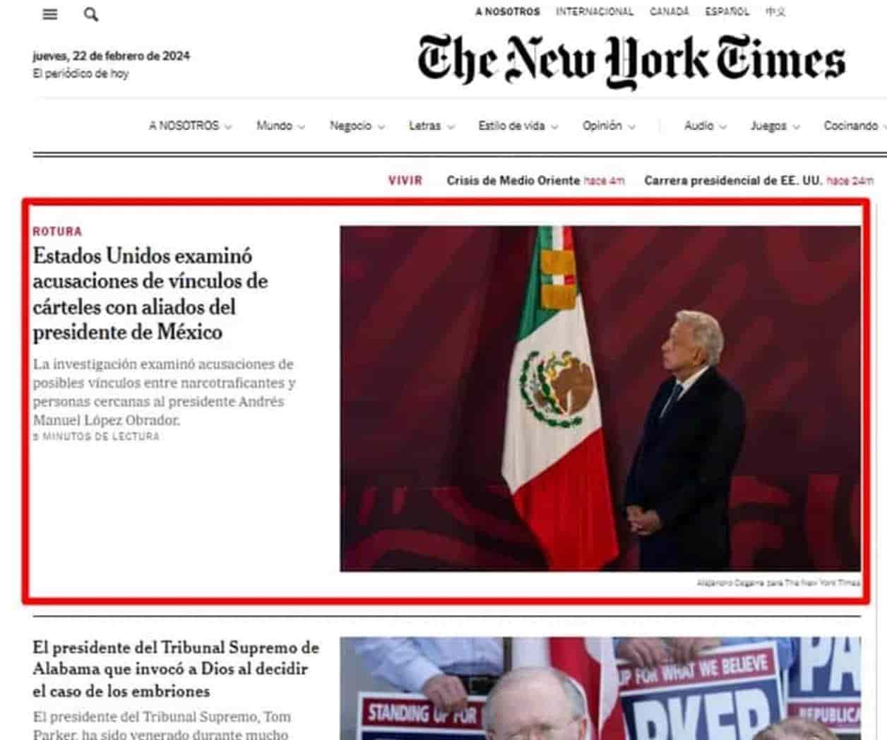 Alianza de Medios Mx, preocupada tras agresión de AMLO al NYT y periodista tras reportaje